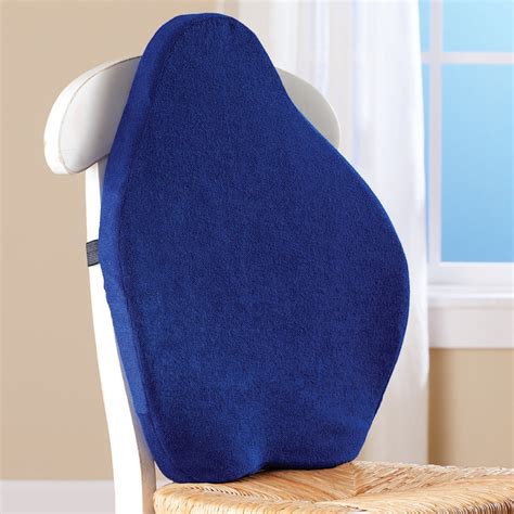 Lumbar Support Memory Foam Cushion with Strap | Collections Etc.