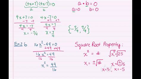 Square Root Property - YouTube