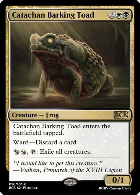 Catachan Barking Toad (from Warhammer 40,000) : r/custommagic