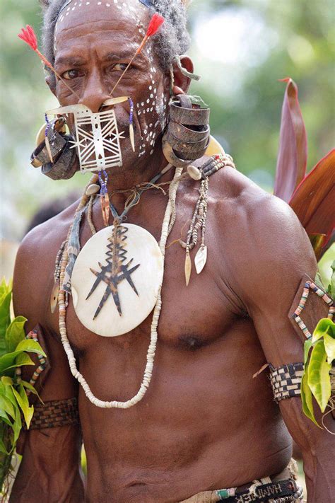 Primitive people, Santa Cruz Island, Solomon Islands, Melanesia, Oceania Stock Photo 1841-119832 ...