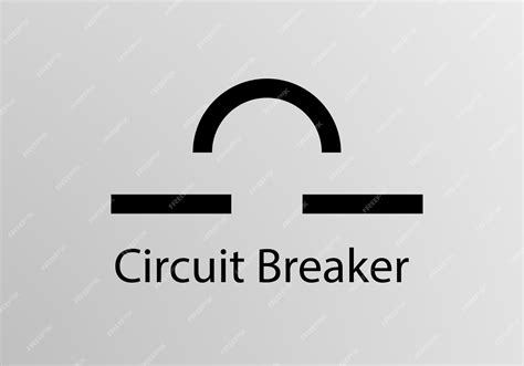 Premium Vector | Circut Breaker Engineering Symbol, Vector symbol ...