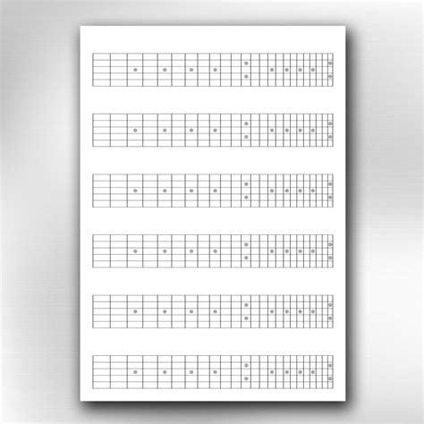 Printable Guitar Fretboard Notes