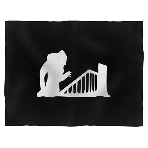 Nosferatu Iconic Shadow Up The Stair Creepy Count Orlok Vampire Blanket in 2022 | Creepy ...