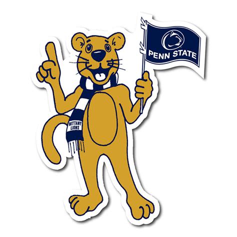 Mini 4" Nittany Lion Cartoon Mascot Magnet | Lion's Pride