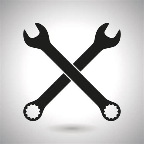 Crossed Wrench Spanners Illustrations, Royalty-Free Vector Graphics & Clip Art - iStock