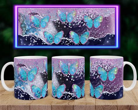 11oz Mug Sublimation Designs Custom Coffee Mug Butterfly Mug - Etsy UK