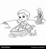 Row Boat Coloring Page sketch template