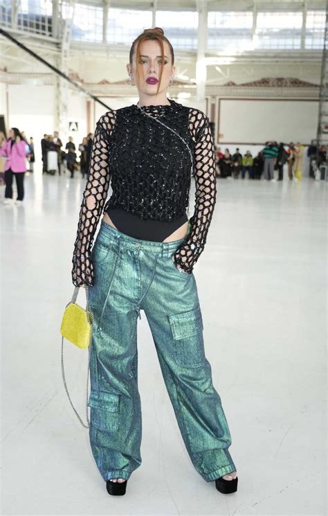 Bella Thorne Attends the MSGM Fashion Show During 2023 Milan Fashion ...