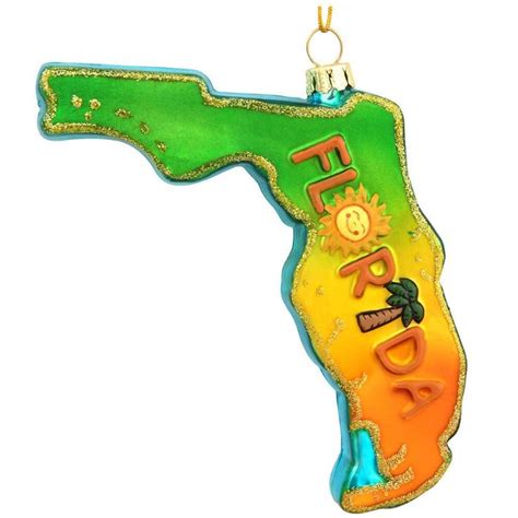 Florida Ornament | Christmas ornaments, Ornaments, Glass ornaments