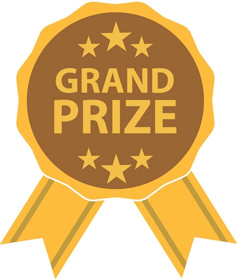 Grand Prize Medal icon. Grand Prize Badge Medal symbol. Grand prize win gold badges sign. flat ...