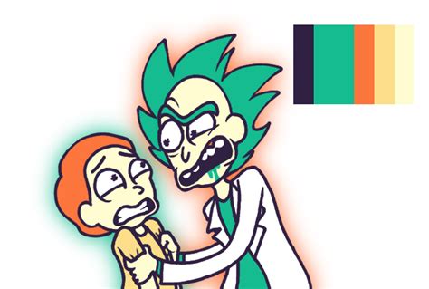 Rick and Morty Color Palette thing by smolbabb on DeviantArt