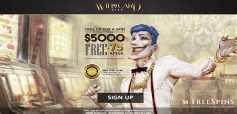 Wild Card City Casino : 100% Match Bonus + 25 Free Spins