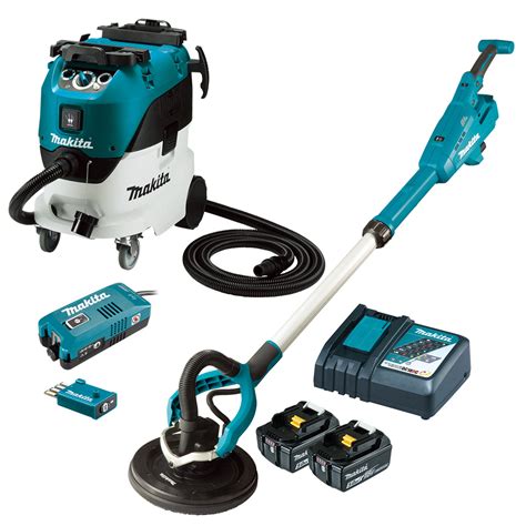 Makita 18V Brushless AWS 225mm Drywall Sander & M Class Wet/Dry Dust ...