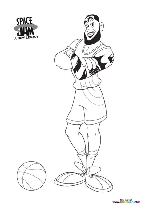 Dibujos De Space Jam Lebron James Para Colorear Para Colorear Pintar ...