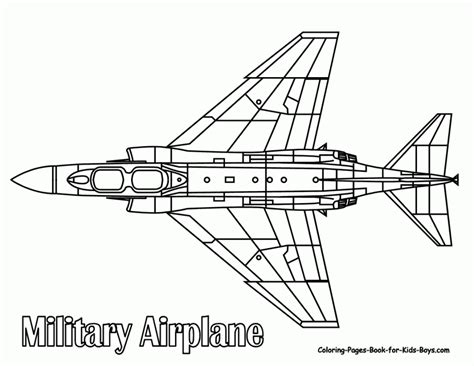 Printable Fighter Jet Coloring Pages