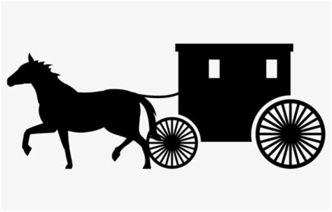 Amish Buggy And Horse - Horse Drawn Cart Clipart , Free Transparent ...