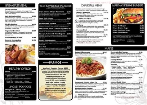 Online Menu of Martha's Vineyard Restaurant, Redcar, United Kingdom, TS10 3DQ - Zmenu