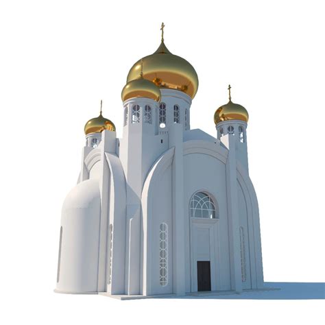 Russian Orthodox Church Architecture, Cathedral 3D Model $45 - .max .fbx .obj .unknown - Free3D