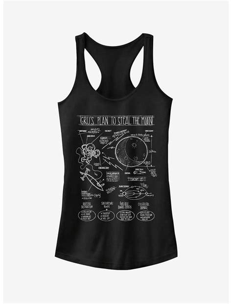 Gru Plans to Steal Moon Girls Tank - BLACK | Hot Topic