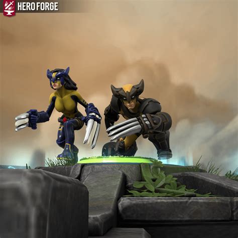 The Wolverines (Logan, Laura and a real wolverine) : r/HeroForgeMinis