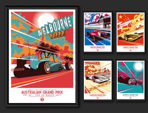 Formula 1 race posters :: Behance