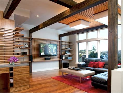 10 Ways to Add Japanese Style to Your Interior Design | Contemporary family room, Modern tv room ...