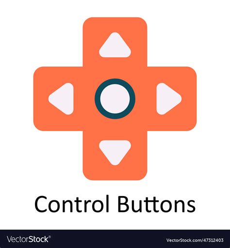 Control buttons flat icon design Royalty Free Vector Image