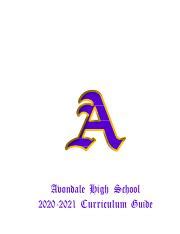 Avondale High School Curriculum Guide 2020 2021.pdf - Avondale High School 2020-2021 Curriculum ...