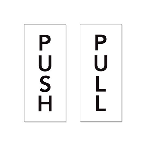 Push Pull Door Stickers (Vertical) - The Signmaker