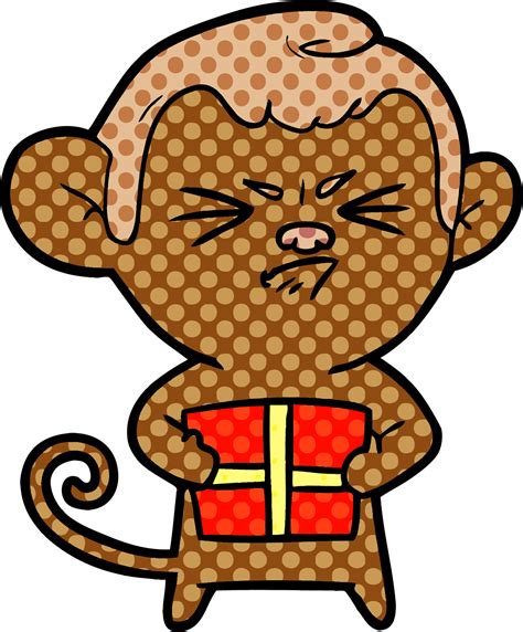 cartoon angry monkey 12455982 Vector Art at Vecteezy