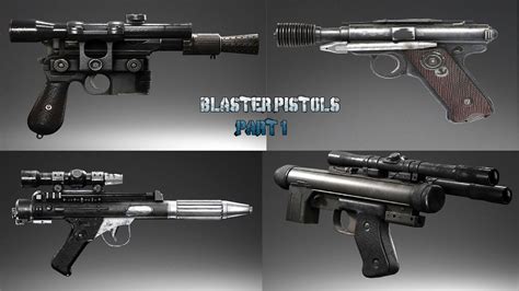 All Blaster Pistols Types Variants & Models in Star Wars (Canon) Pt.1 -The Original Trilogy ...