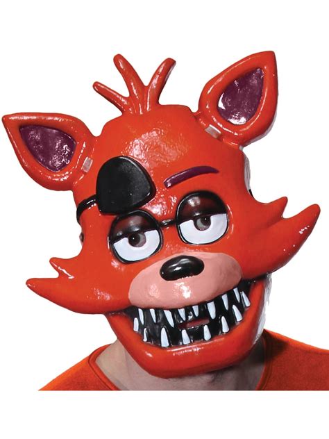 Adults Five Nights At Freddy's Foxy Fox 1/2 Mask Costume Accessory ...