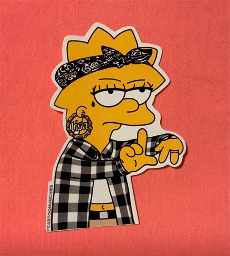 The Simpsons Computer Stickers Laptop Stickers Decal Small Gift Stickers Gift Under 5 90s Cholo ...