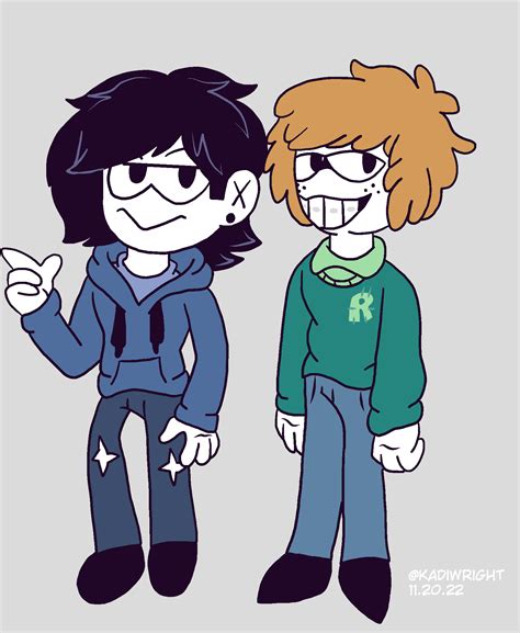 Spooky Month: Teen! Robert "Rob" and Ross by KadiTheFox on Newgrounds