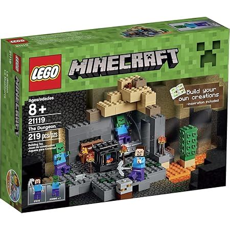 Amazon.com: LEGO Minecraft The Dungeon 21119 Toy for Ages 8 Year Old +: Toys & Games