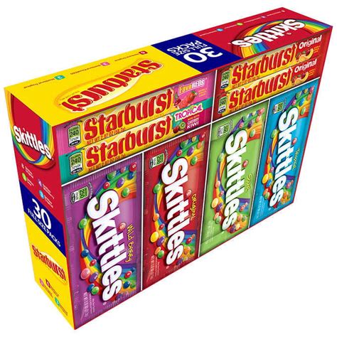 Skittles & Starburst Variety Pack, 30-count - Walmart.com - Walmart.com