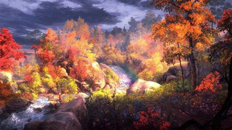 Fall Forest Live Wallpaper - MoeWalls