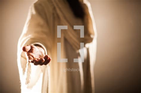 Stock Photo - Jesus extending his hand as an invitation to... by Pearl - Lightstock