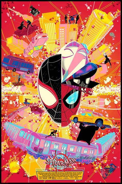 Spider Movie Poster Man Into The Spider Verse 2018 décoration - Etsy Canada