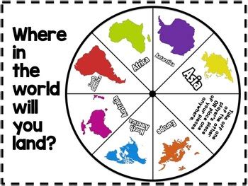 Seven Continents Game - Spin the Map (Geography Game) | TpT