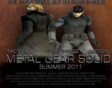 Metal Gear solid film poster 2 by videogamemoviemaster on DeviantArt