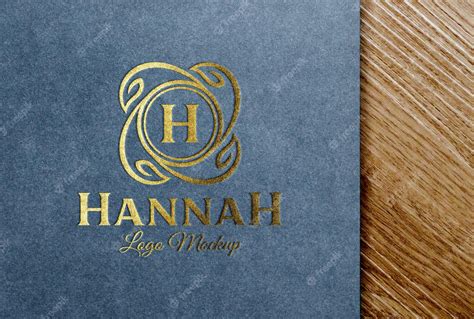 Premium PSD | Gold foil stamping logo mockup