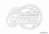 Los angeles clippers Logo  Coloring Pages For Kids sketch template