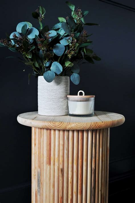 DIY Fluted Side Table Tutorial - Scotshill House