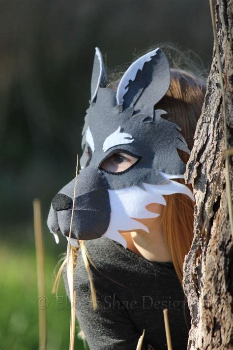 Wolf Mask PATTERN. Kids Felt Mask Sewing Pattern - Etsy Australia | Filz maske, Masken basteln ...