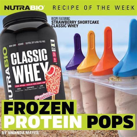 Strawberry Shortcake Protein Popsicles – NutraBio Brands