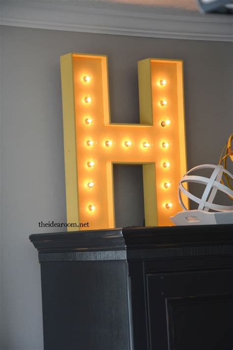 DIY Lighted Sign - The Idea Room