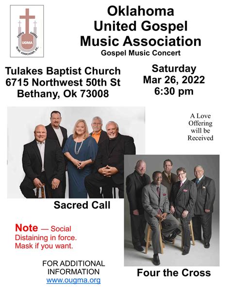 Concerts In Oklahoma This Weekend - Southern Gospel Music Radio