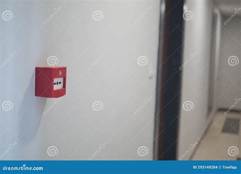 Red Fire Alarm Button on Wall , Stock Photo - Image of equipment ...