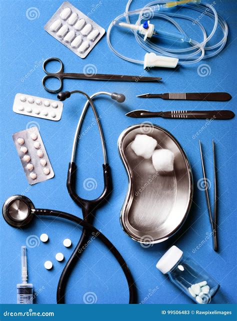 Medical Equipment and Medicine Healthcare Stock Image - Image of tablets, equipments: 99506483